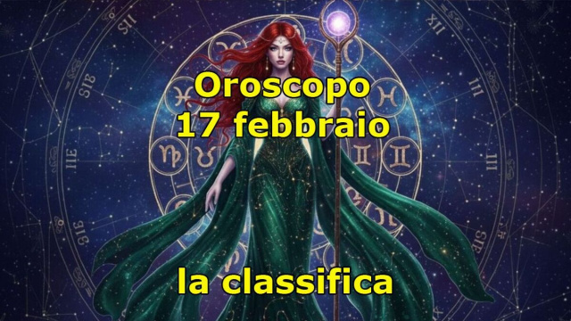 Locandina per l'oroscopo di marted&igrave; 17 febbraio e classifica - &copy; Pixabay IA.