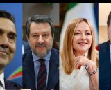 Roberto Vannacci, Matteo Salvini, Giorgia Meloni e Giuseppe Conte (&copy; Facebook)