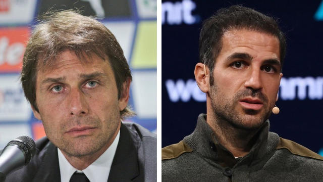 Antonio Conte e Cesc Fabregas (Wikimedia Commons).