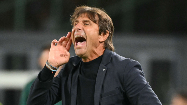 Antonio Conte in Napoli-Como &copy;Coppa Italia/Mediaset.