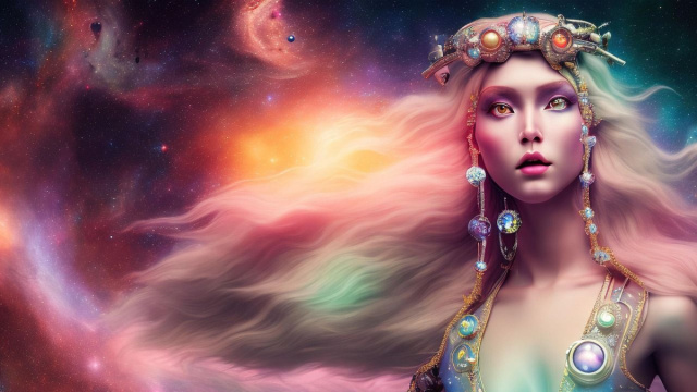 Dea con i capelli lunghi &copy; Immagine Pixabay