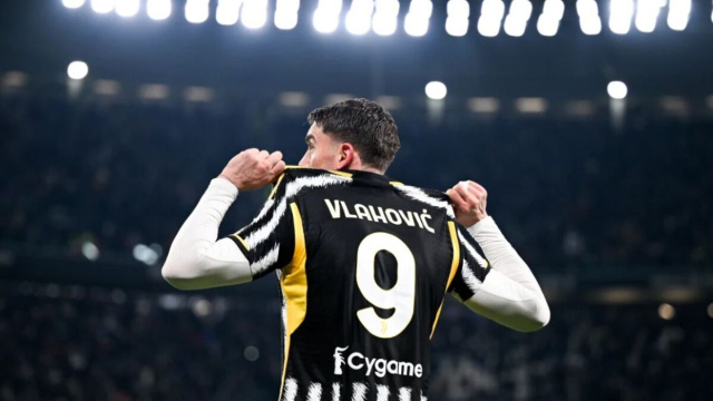 Dusan Vlahovic, attaccante della Juventus. Foto &copy; Juventus FC