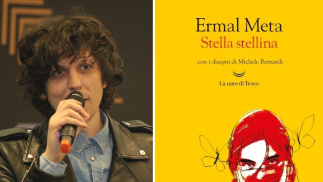 Ermal Meta e il suo libro con disegni Stella Stellina.