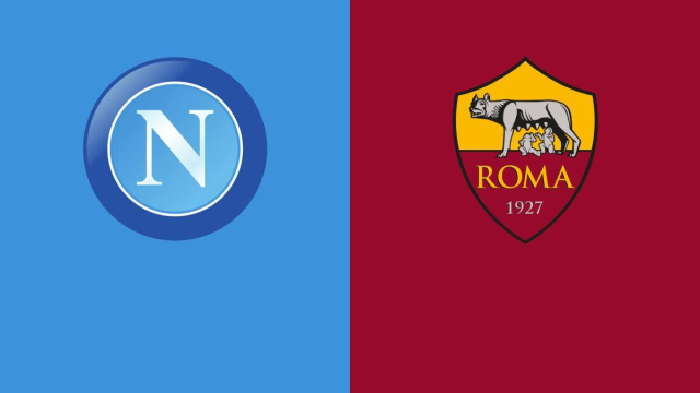 Lo stemma del Napoli e quello della Roma.