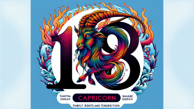 Numero 18 della Smorfia napoletana, 'o sanghe, Capricorno. &copy; Immagine creata con Dall-E