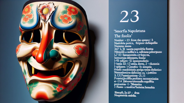 Numero 23 della Smorfia napoletana, 'o scemo, per i Pesci. &copy; Immagine creata con Dall-E