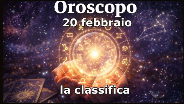Locandina per l'oroscopo di venerd&igrave; 20 febbraio e classifica - &copy; Pixabay IA.