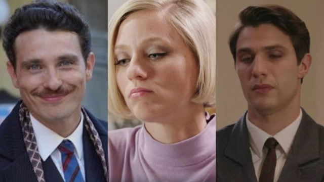 Cesare, Irene e Marcello - screenshot © Rai 1.