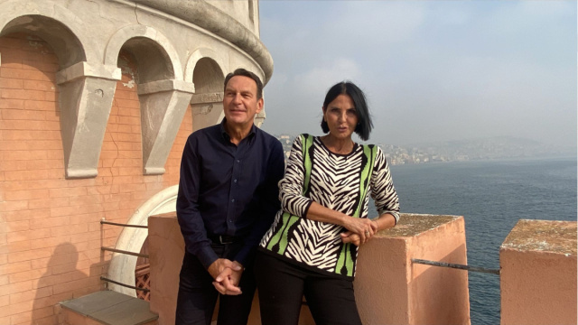 Sul set di Un Posto al Sole: Marina e Roberto &copy;