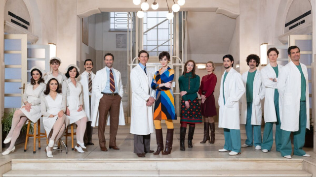 Il cast della serie tv Cuori 3 &copy; Cuori 3/Rai.