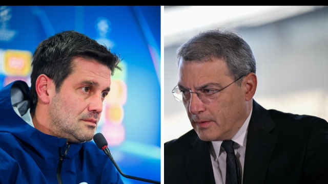 Cristian Chivu, allenatore dell'Inter. Foto &copy; Inter. Damien Comolli, ad della Juventus. Foto &copy; Juventus