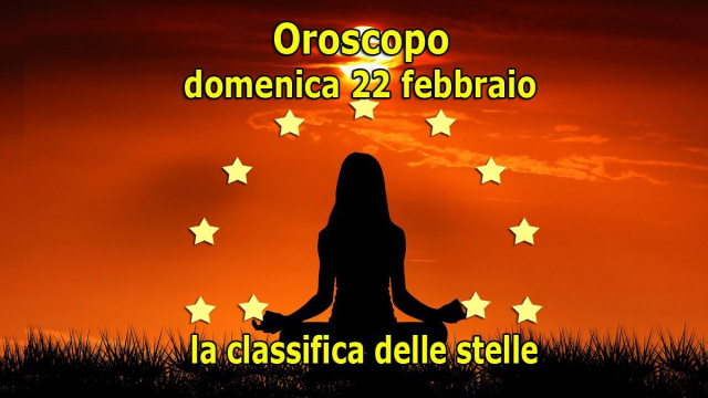 Locandina per l'oroscopo di domenica 22 febbraio 2026 - &copy; Roberta Carsoli.