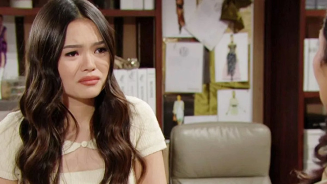 Luna in una scena di Beautiful &copy; Mediaset.