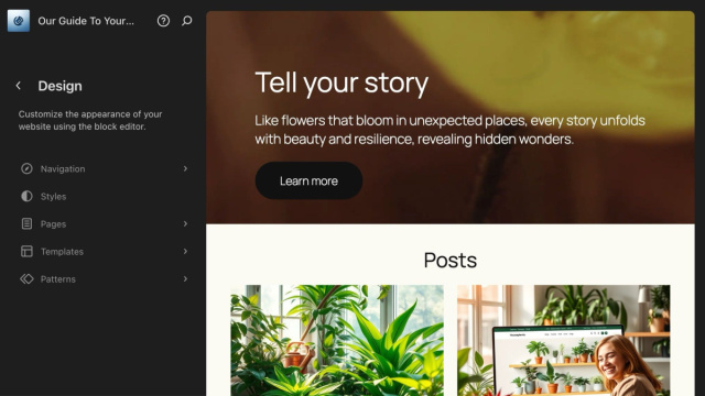Use the Site Editor &ndash; WordPress.com Support &copy; Creative Commons