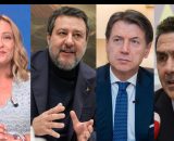 Giorgia Meloni, Matteo Salvini, Giuseppe Conte, Roberto Vannacci (&copy; Facebook)
