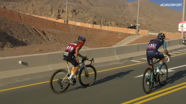 Remco Evenepoel all'UAE Tour - &copy; Screenshot Eurosport