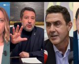 Giorgia Meloni, Matteo Salvini, Roberto Vannacci e Giuseppe Conte (&copy; Facebook)