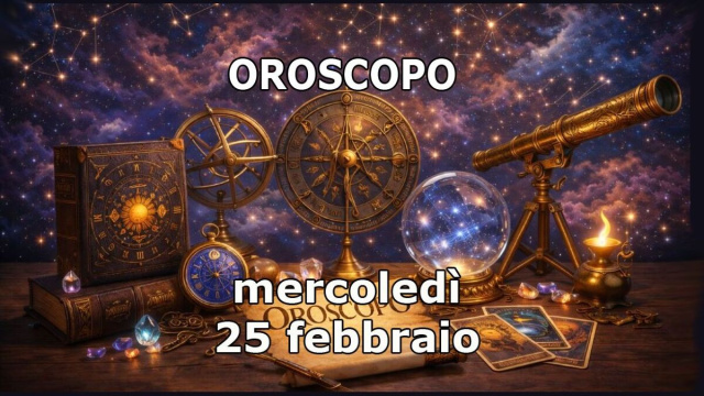 Locandina per l'oroscopo di mercoled&igrave; 25 gennaio - &copy; Gemini IA.