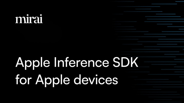 Mirai &ndash; Apple Inference SDK for iOS & Mac &copy; Creative Commons