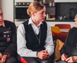 In foto Cecchini, Caterina e Suor Costanza &copy; Don Matteo 15