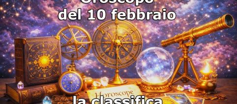 L'oroscopo di martedì 10 febbraio 2026 e classifica: Acquario 2ﾟ, Sagittario al 12ﾟposto