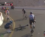 Remco Evenepoel all'UAE Tour - &copy; Screenshot Eurosport