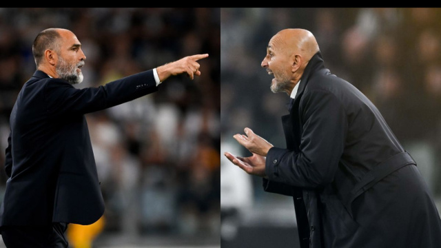 Igor Tudor, allenatore del Tottenham. Foto &copy; Juventus. Luciano Spalletti, allenatore della Juventus. Foto &copy; Juventus