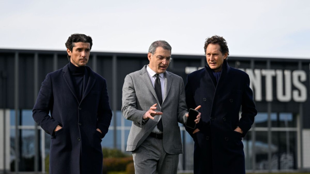 Francois Modesto, Damien Comolli, John Elkann. Foto &copy; Juventus