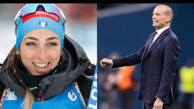 Lisa Vittozzi e Massimiliano Allegri.