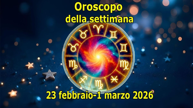 Locandina per l'oroscopo della settimana 23 febbraio-1&deg; marzo e classifica - &copy; Pixabay IA.