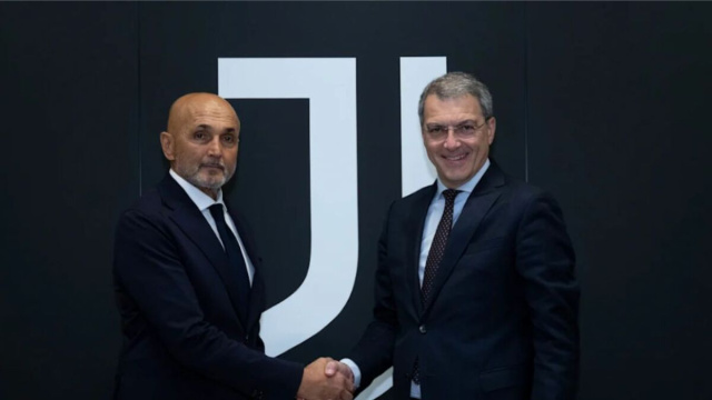 Luciano Spalletti e Damien Comolli. Foto &copy; Juventus