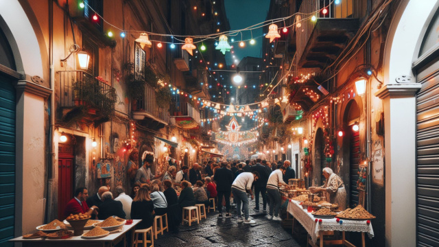 Numero 20 della Smorfia napoletana, 'a festa, tema Vergine. &copy; Immagine creata con Dall-E
