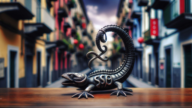 Numero 32 della Smorfia napoletana, 'o capitone, Scorpione. &copy; Immagine creata con Dall-E