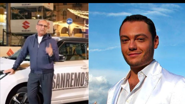 Carlo Conti e Tiziano Ferro (CC).