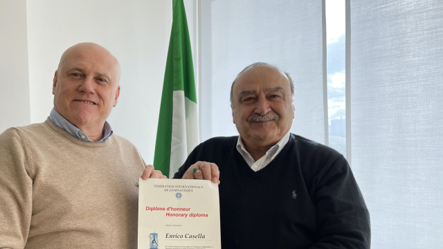Federazione Ginnastica d'Italia - Roma &ndash; Enrico Casella riceve il ... &copy; Creative Commons