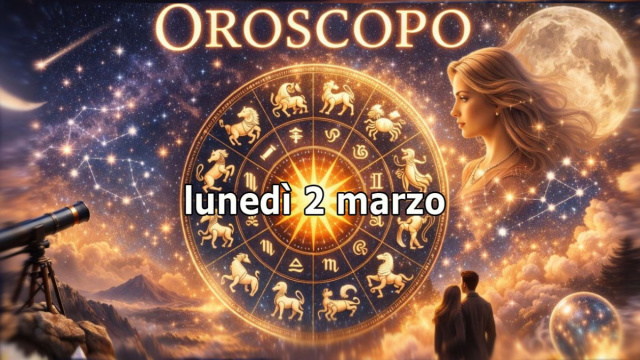 Locandina per l'oroscopo di luned&igrave; 2 marzo e classifica - &copy; Pixabay IA.