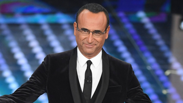 Carlo Conti a Sanremo (Screenshot Rai).