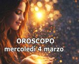 Locandina per l'oroscopo di mercoled&igrave; 4 marzo e classifica - &copy; Gemini IA.
