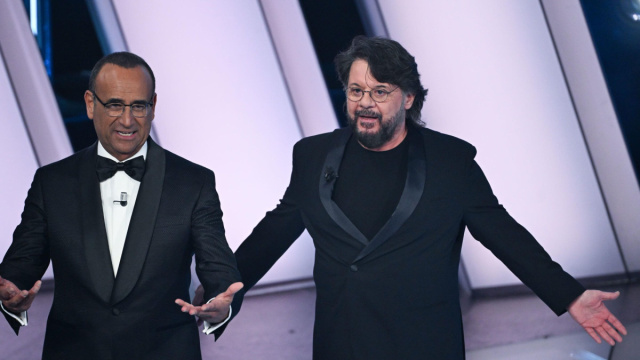 Carlo Conti e Lillo &copy; Sanremo/RAI.