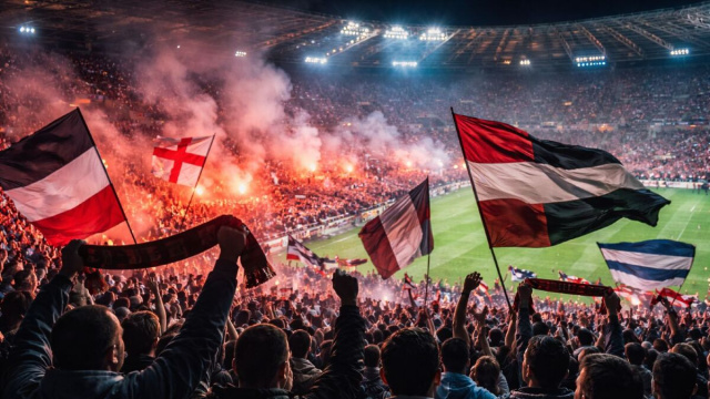 Tifosi allo stadio @ immagine I.A.