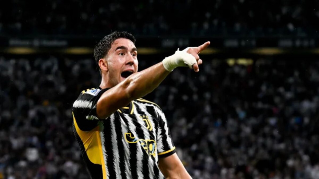 Dusan Vlahovic, attaccante della Juventus. Foto &copy; Juventus FC