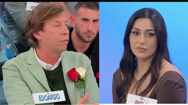 Edoardo e Paola a Uomini e donne &copy; Canale 5.