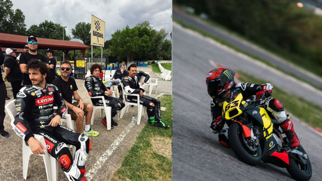 MotoGP, Bagnaia, Morbidelli e Bezzecchi, in pista prima della ... &copy; Creative Commons