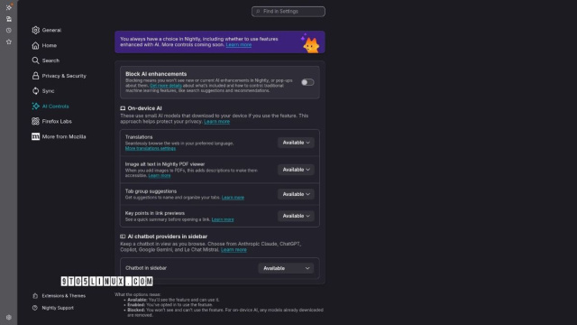 Firefox's AI Kill Switch Lands in Firefox Nightly, Slated for ... &copy; Creative Commons