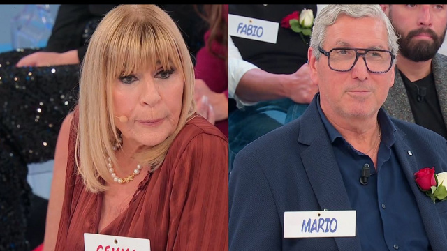 Gemma Galgani e Mario Lenti &copy; Canale 5.