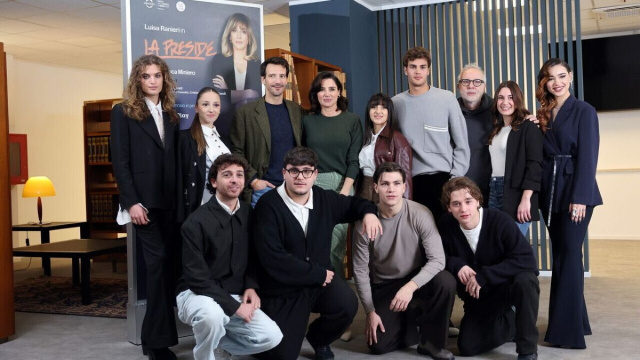 Il cast della serie tv La Preside &copy; La Preside/Rai.