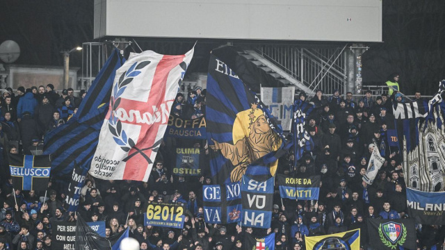 Tifoseria dell'Inter (Curva Nord).