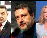 Roberto Vannacci, Matteo Salvini e Giorgia Meloni (&copy; Facebook)