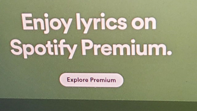 spotify premium to see the lyrics? : r/truespotify &copy; Creative Commons