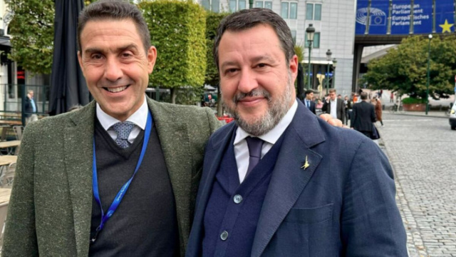 Vannnacci e Salvini (Screenshot Tg La7).